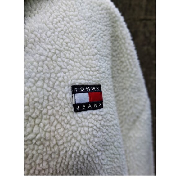 2 Items Tommy Jeans Teddy Bear Jacket NWOT with Tommy Crossbody NWT - Picture 3 of 7